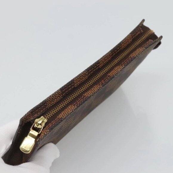 LOUIS VUITTON Damier Ebene Marais Pouch LV Auth - Picture 7 of 14